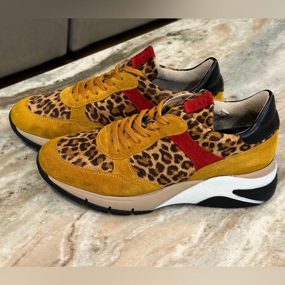 Women’s TAMARIS chunky platform Sneakers- Mustard comb. Size 41 - Picture 11 of 11